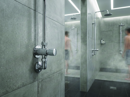 Robinet de douche temporise chromé - ROLF